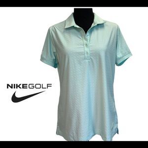 𝅺NIKE golf tour performance pastel blue short sleeve polo shirt Sz L